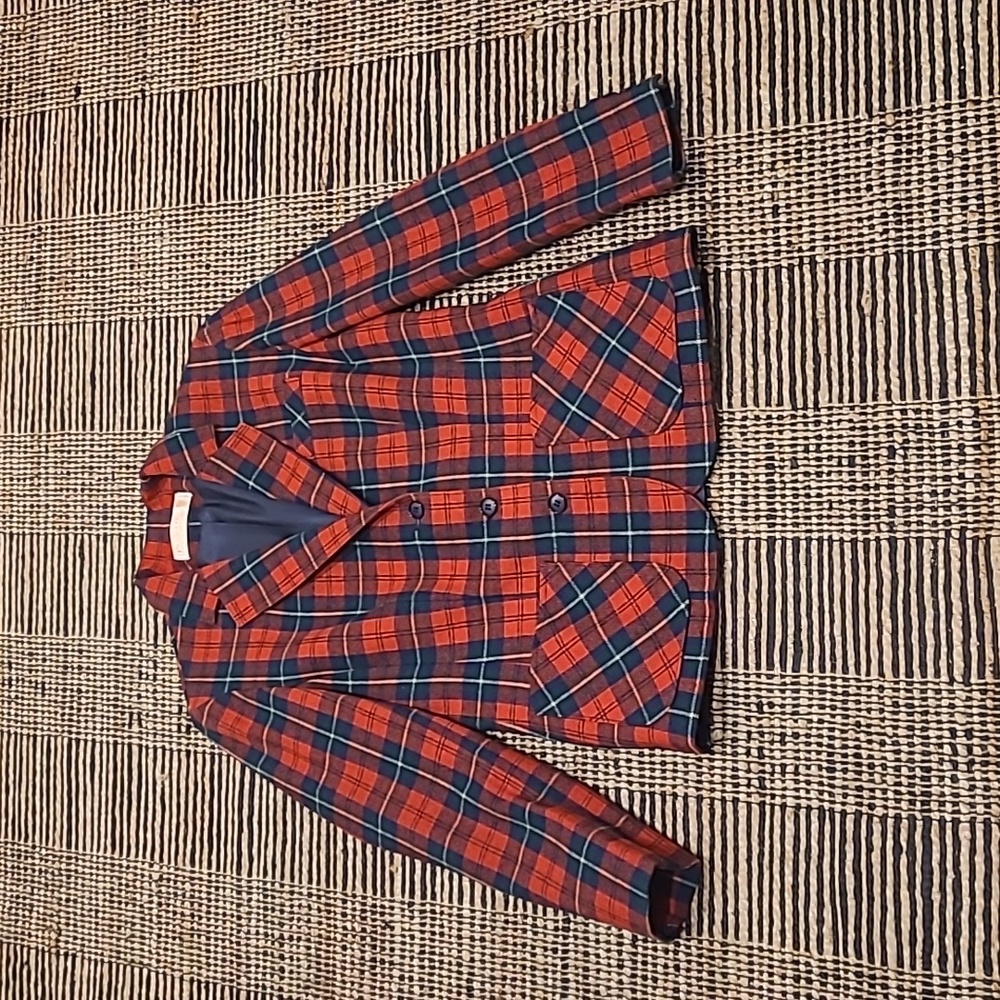 VINTAGE PENDLETON PLAID WOOL SKIRT SUIT - Picture 3 of 15